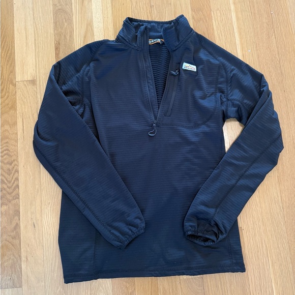 Orvis Men's Horseshoe Hills Fleece 1/4-Zip black pullover small technical jacket - Picture 2 of 7